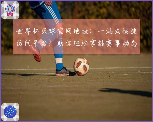 世界杯买球官网地址：一站式快捷访问平台，助你轻松掌握赛事动态